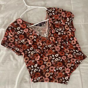 floral crop top